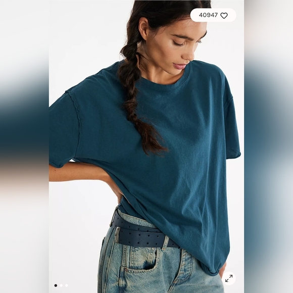 NWOT Free People We The Free Nina Tee Size XL - Picture 1 of 5